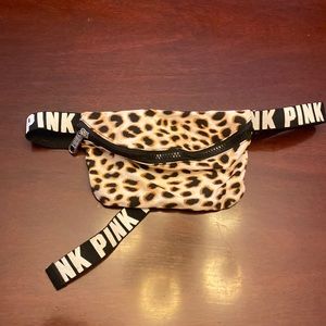 PINK Leopard Beltbag